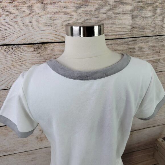 ASTARS Carter‎ Vegan Suede Terry Ringer Tee Small - Picture 6 of 8